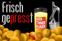 Frisch Gepresstes pr�sentiert die neue Ausgabe des Genthiner Kuriers >>>
